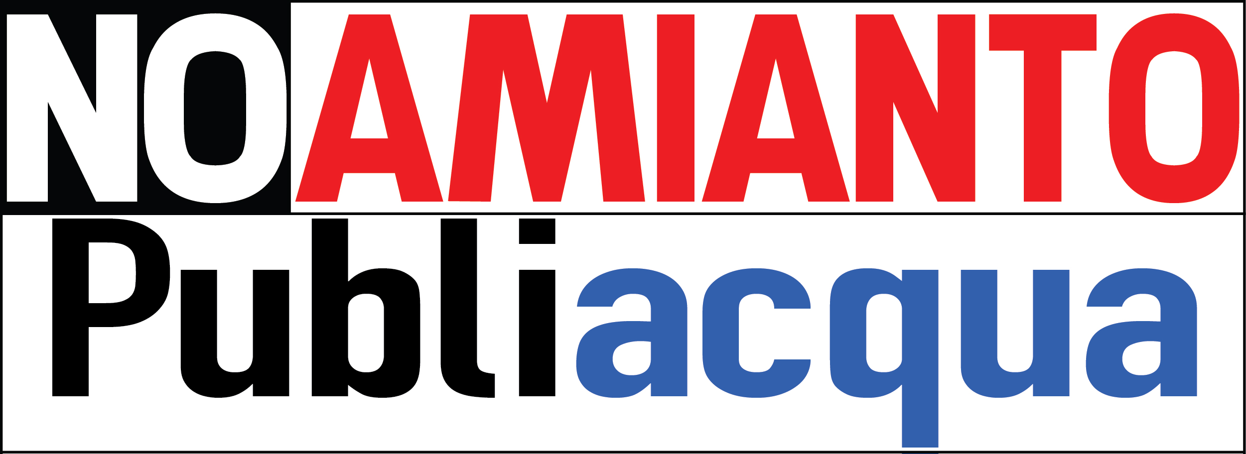 logo "No Amianto Publiacqua"